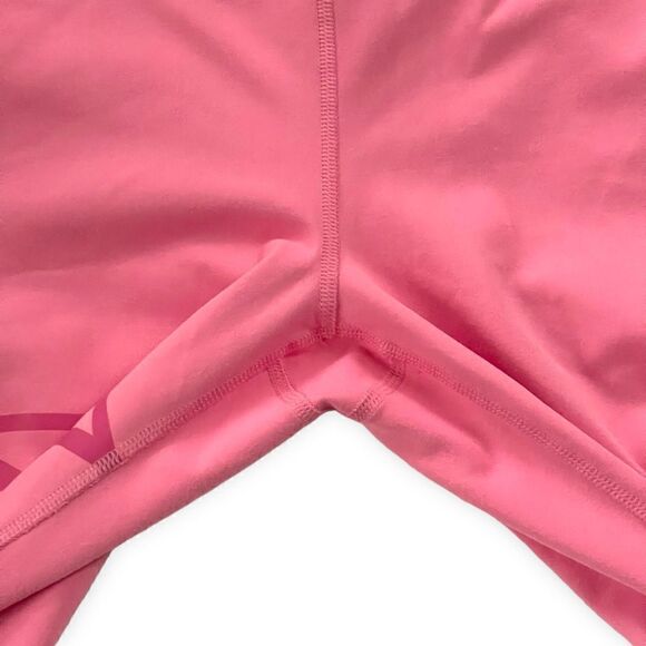 Under Armor UA HeatGear Reflect Hi-Rise Fitted Capris Pink White Graphic - Picture 10 of 14